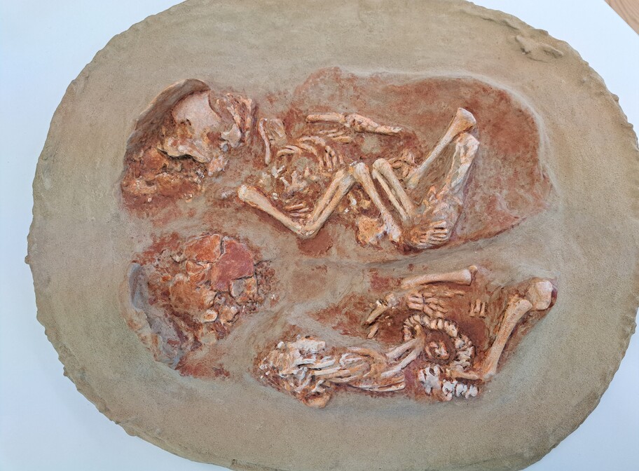 Eine Rekonstruktion der Fundstelle der Krems-Wachtberg Zwillinge